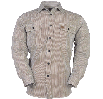 Big Bill 193 Long Sleeve Hickory Stripe Work Shirt with Button Front Closure